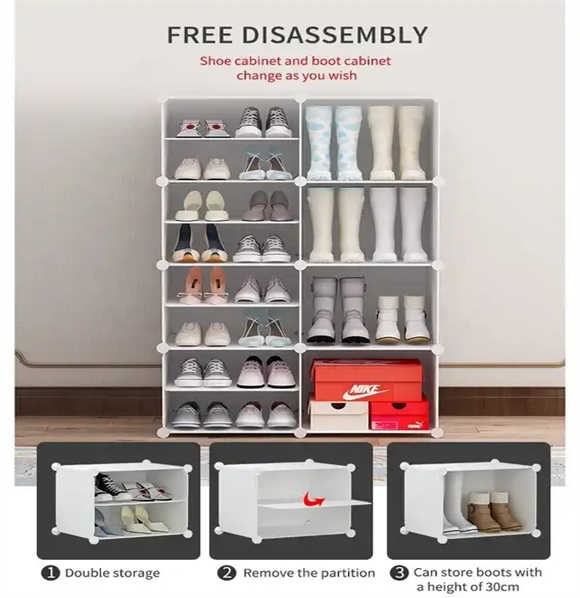 Shoe rack with cover